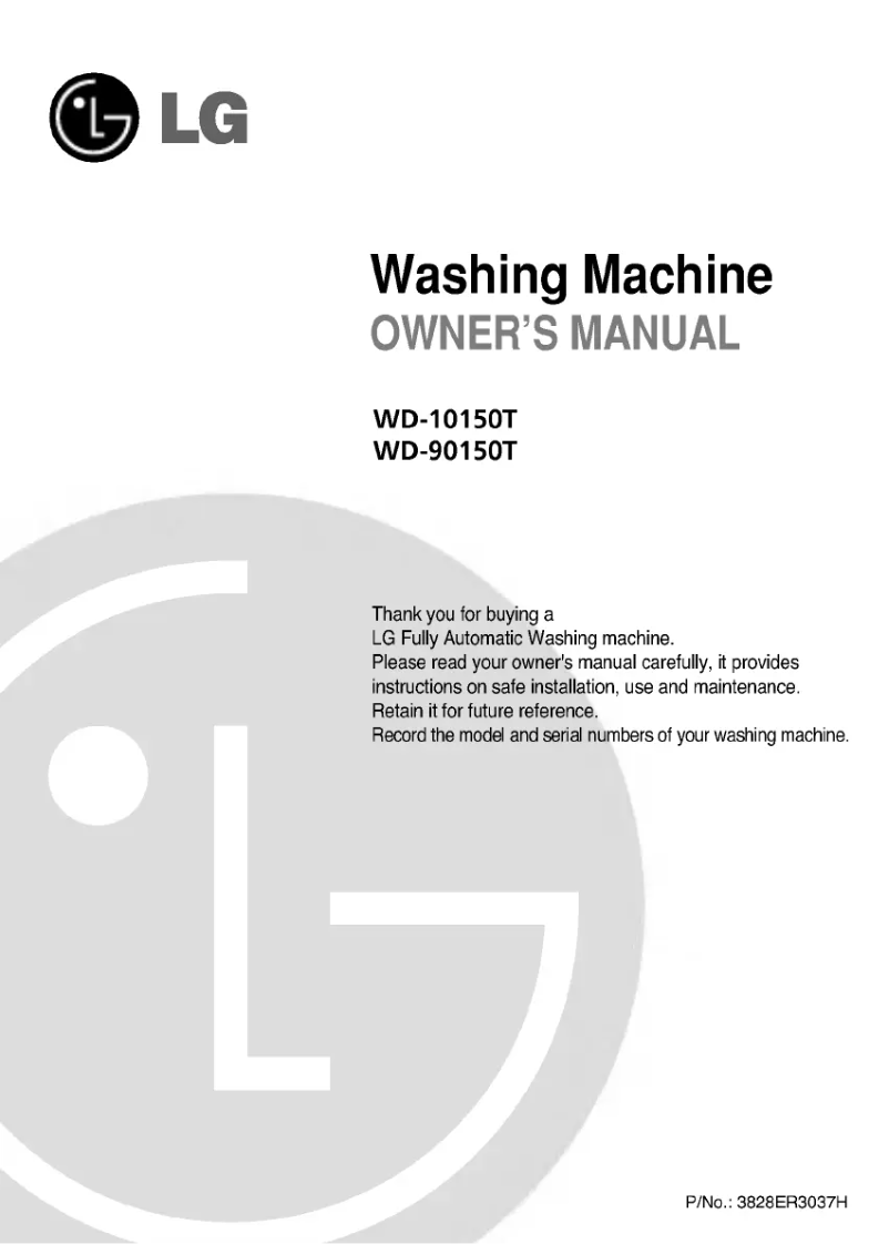 Image de la première page du manuel de l'appareil WD-90150T