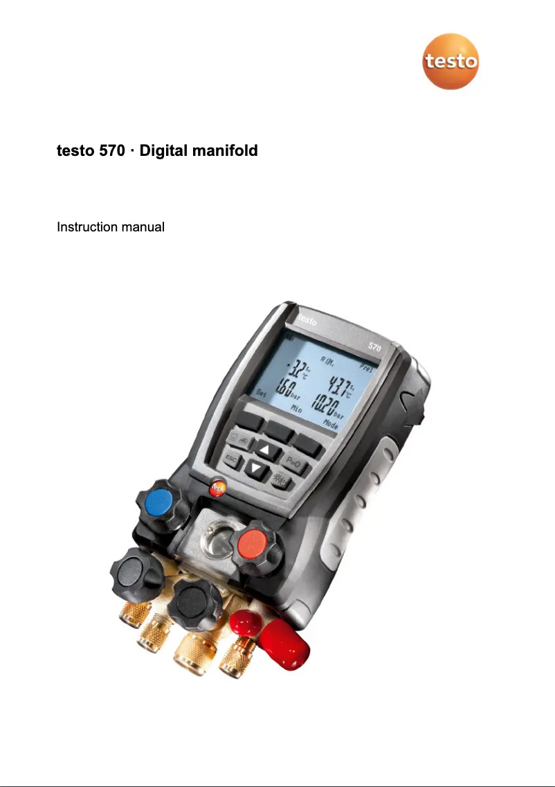 Página 1 del manual Manual de usuario Testo 570-1