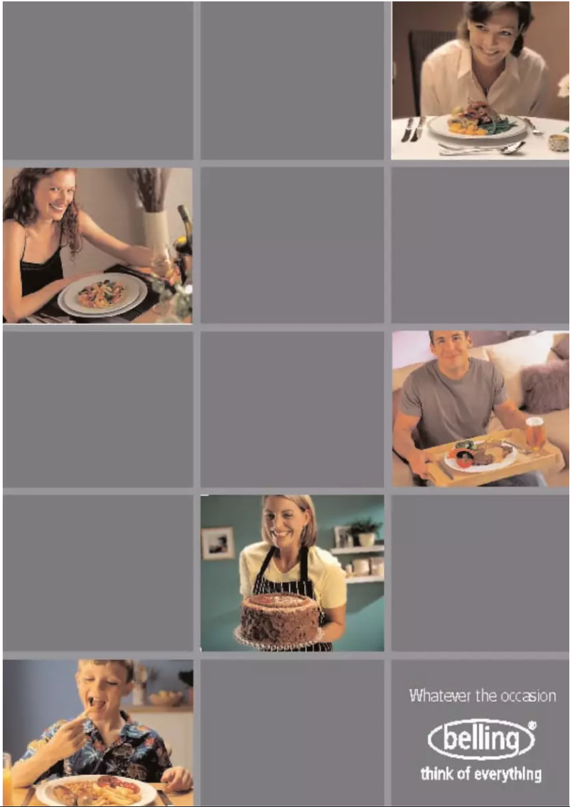 Page 1 de la notice Manuel utilisateur Belling Classic 1000 DFT