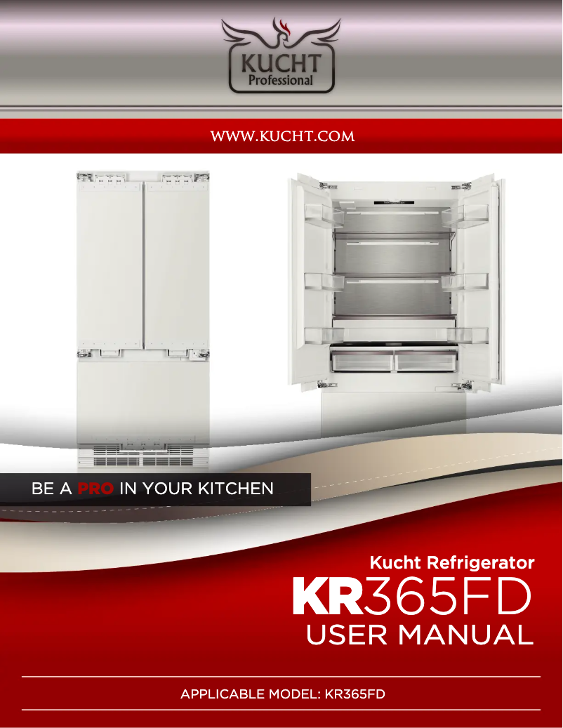 Image de la première page du manuel de l'appareil KR365FD