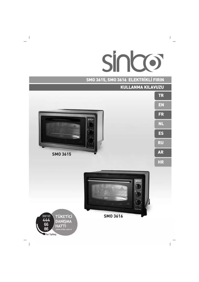 Page n°1 - Manuel utilisateur Sinbo SMO 3616