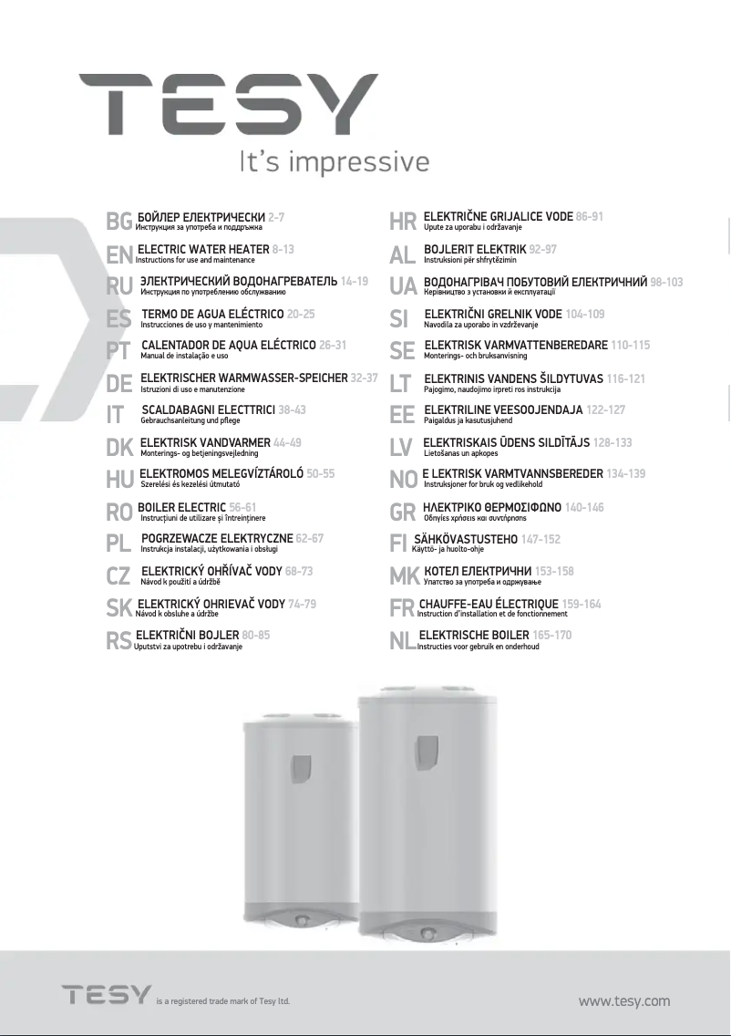 Página 1 del manual Manual de usuario Tesy ModEco 50