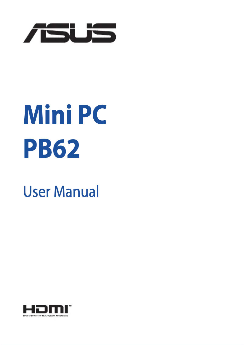 Page 1 de la notice Manuel utilisateur Asus PB62