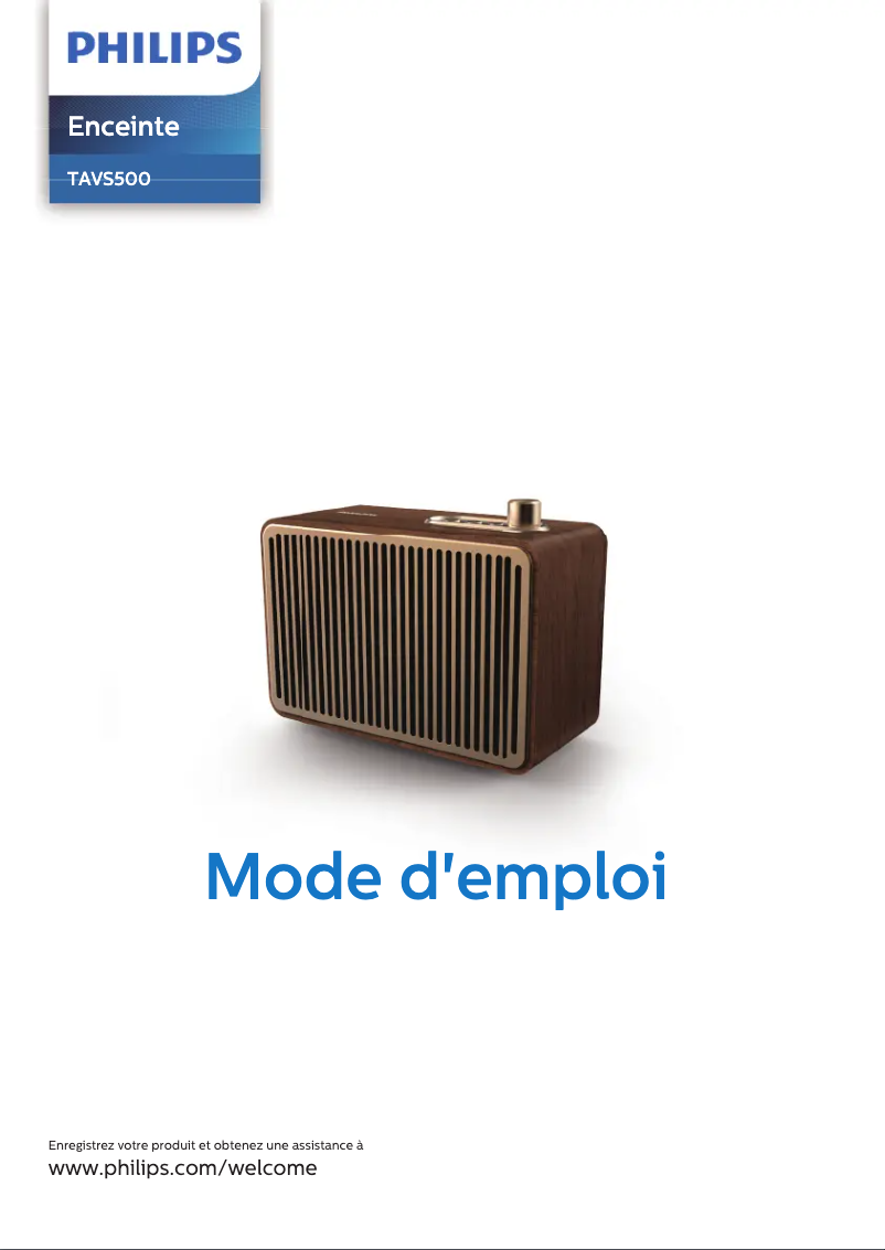 Page n°1 - Manuel utilisateur Philips TAVS500