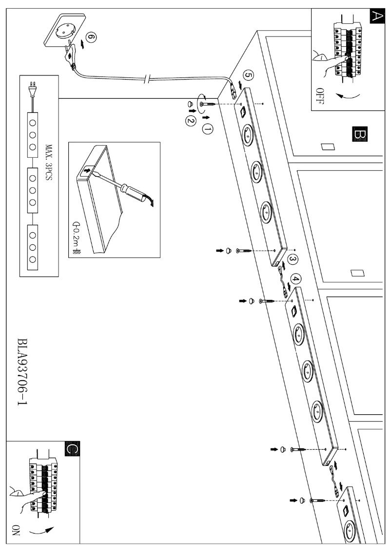Page 1 de la notice Manuel utilisateur Eglo KOB LED