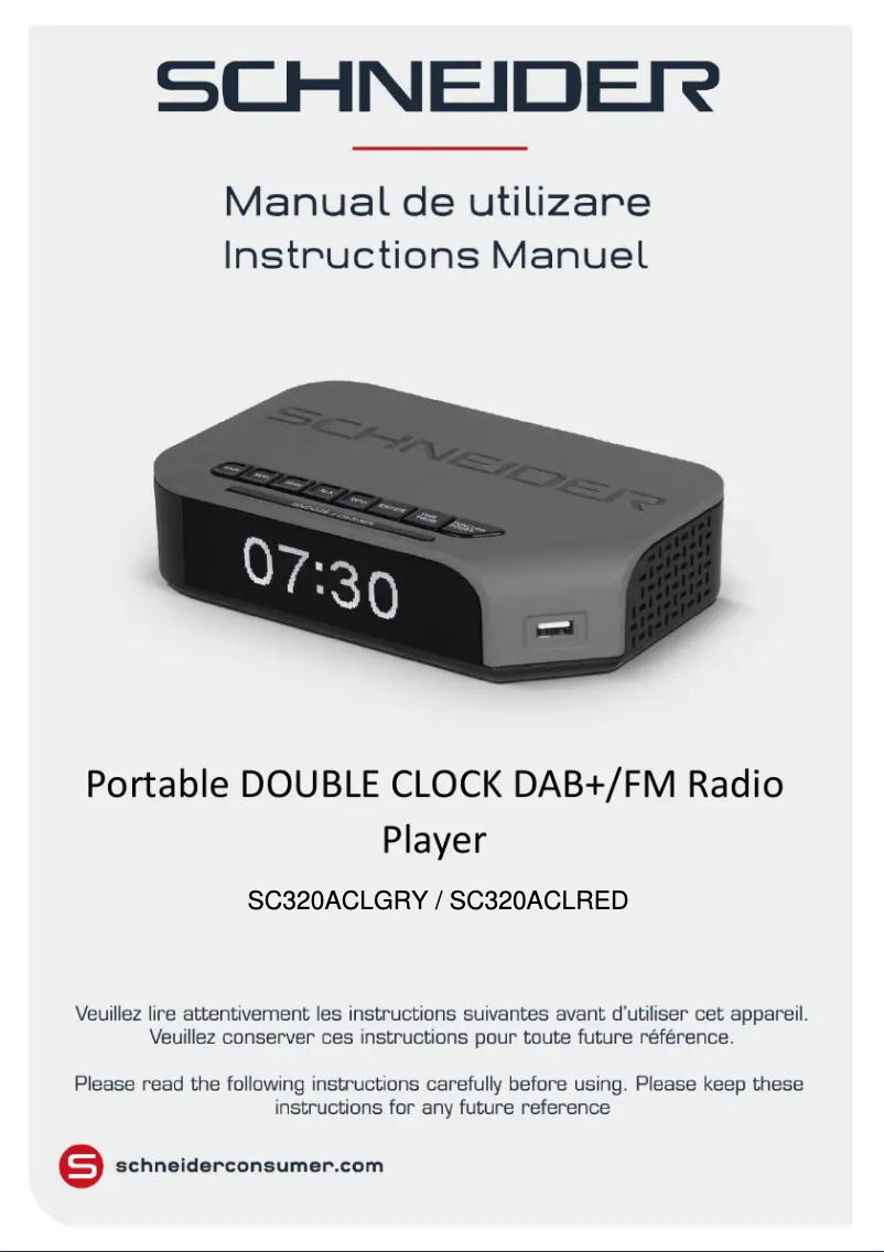 Image de la première page du manuel de l'appareil SC320CLRED