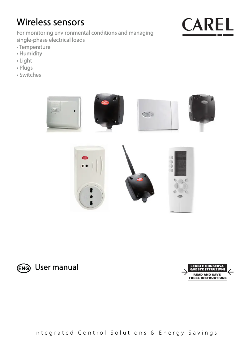 Página 1 del manual Manual de usuario Carel Emeter1