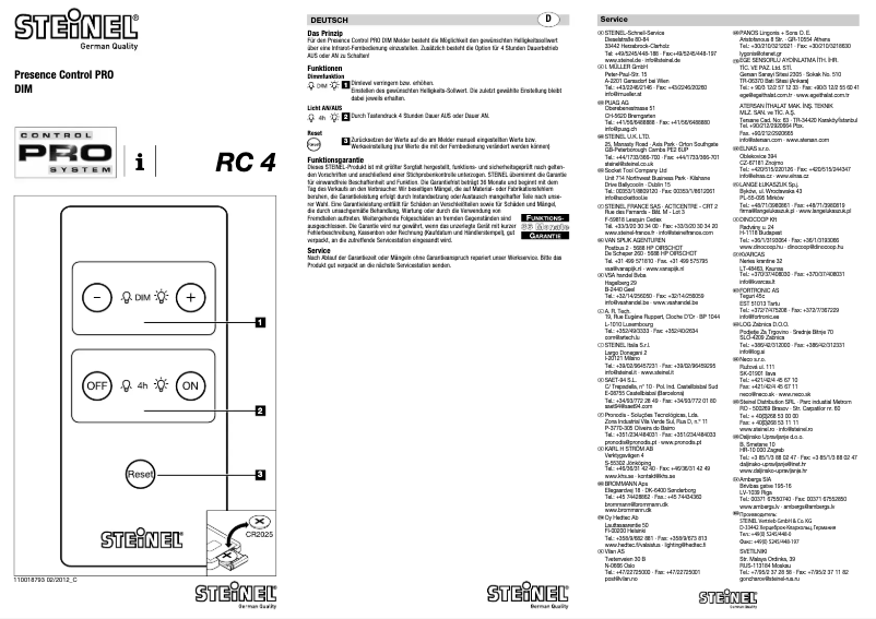 Image de la première page du manuel de l'appareil ST 3012