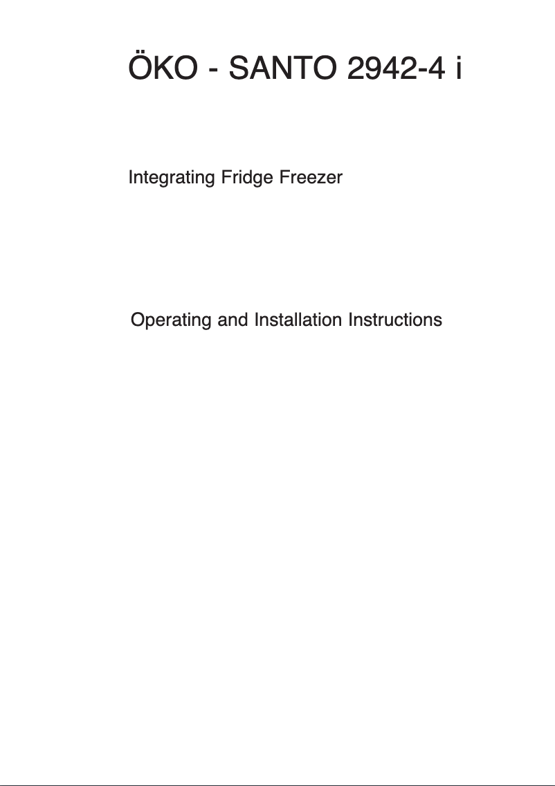 Page 1 de la notice Manuel utilisateur AEG Santo 2942-4i