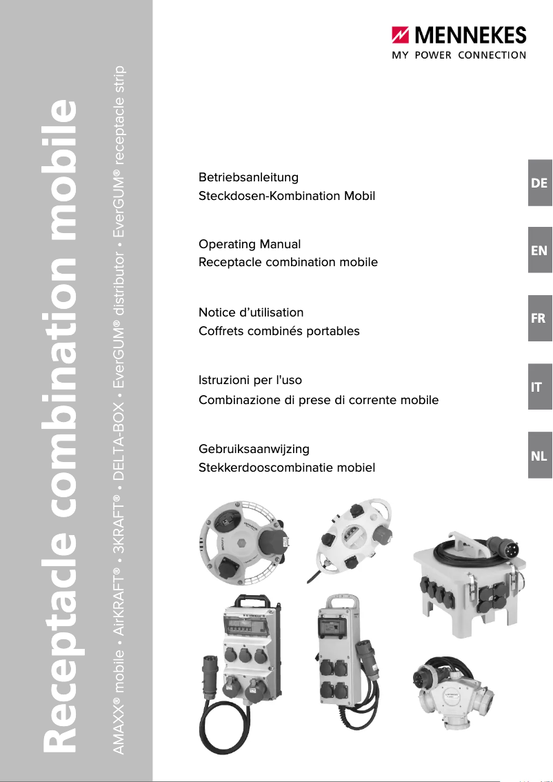 Page 1 de la notice Manuel utilisateur Mennekes Evergum 70034