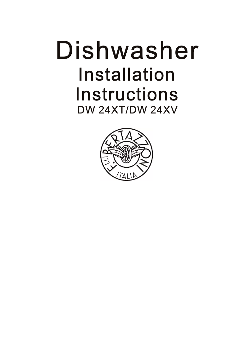 Page n°1 - Guide d'installation Bertazzoni DW24V+MASHK24DW