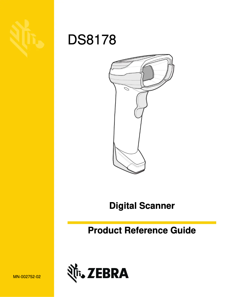 Page n°1 - Manuel utilisateur Zebra DS8108
