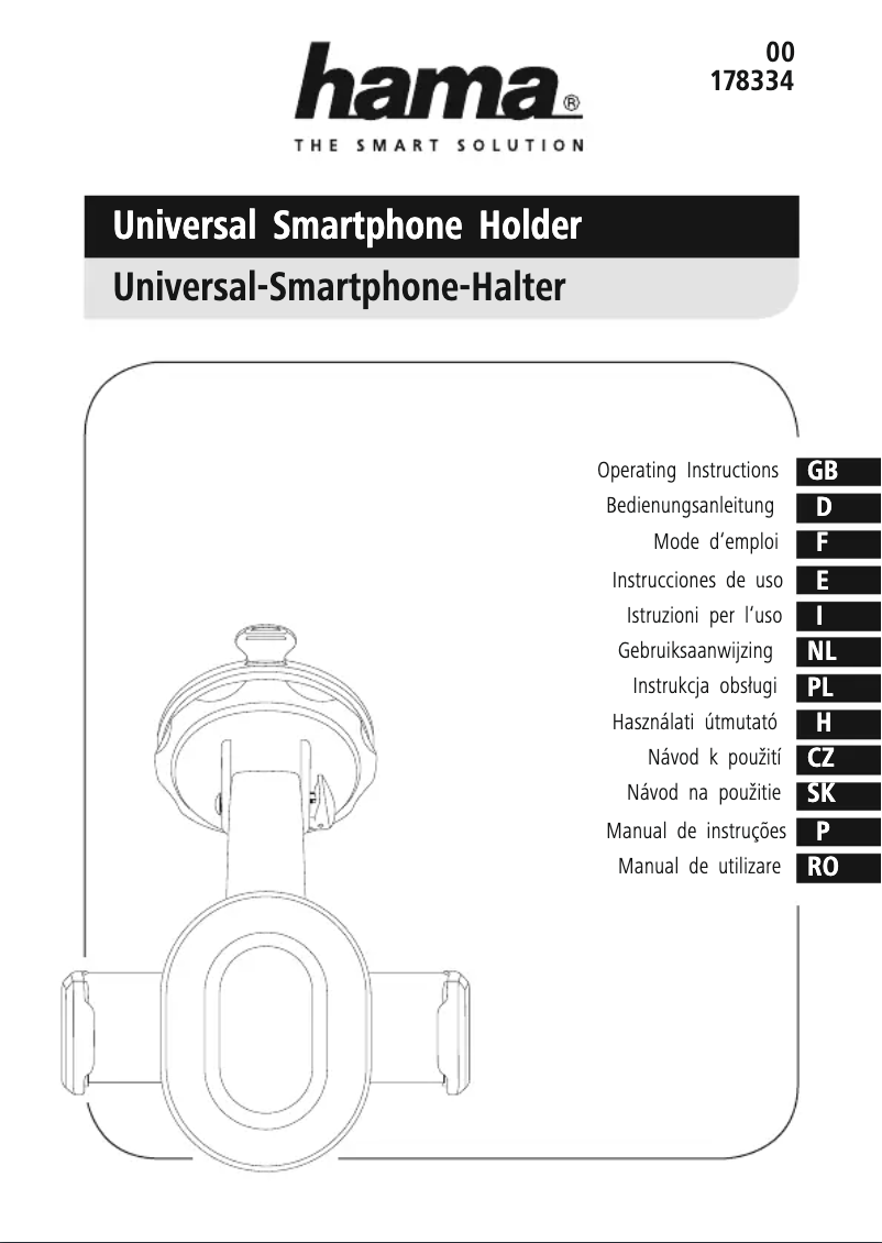 Page 1 de la notice Manuel utilisateur Hama 00178334