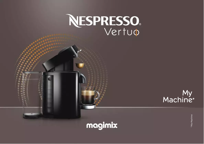 Image de la première page du manuel de l'appareil Vertuo Plus & Milk