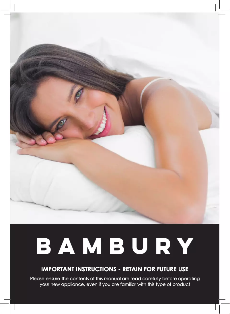 Page n°1 - Manuel utilisateur Bambury Standard King