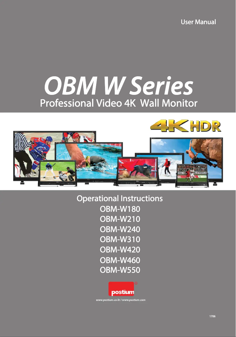 Image de la première page du manuel de l'appareil OBM-W420