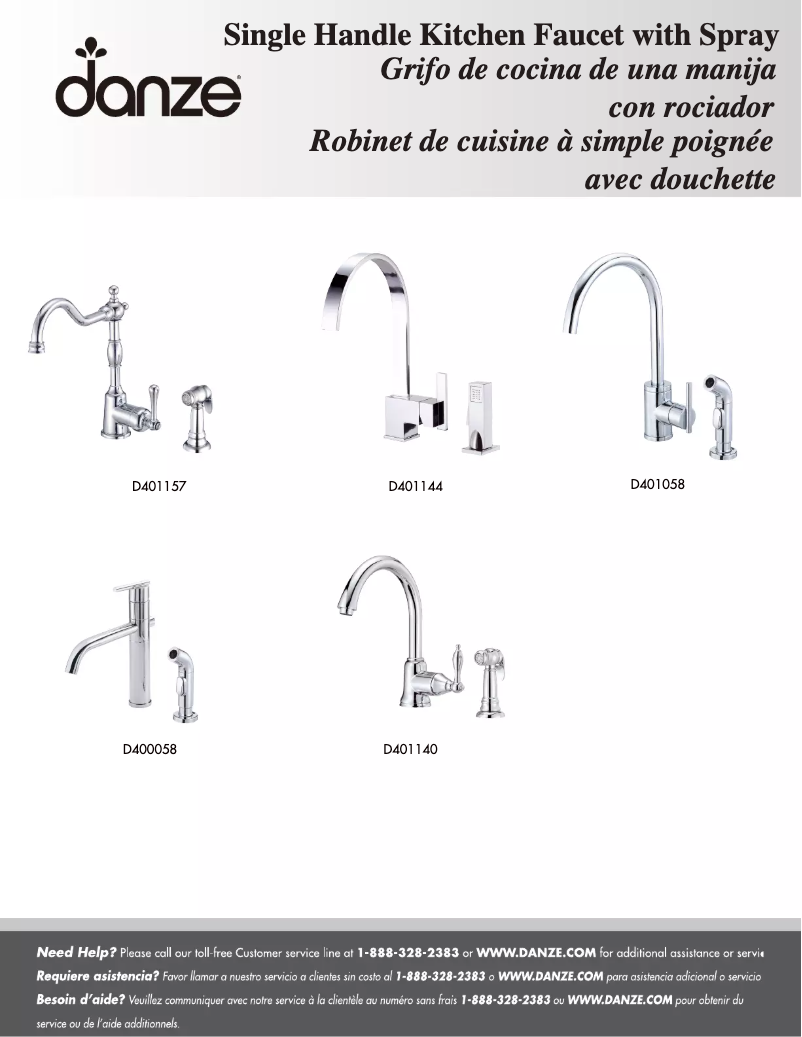 Página 1 del manual Manual de usuario Danze D401157