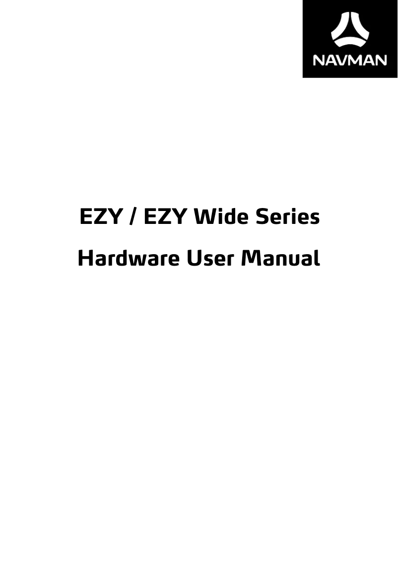 Page n°1 - Manuel utilisateur Navman EZY Wide
