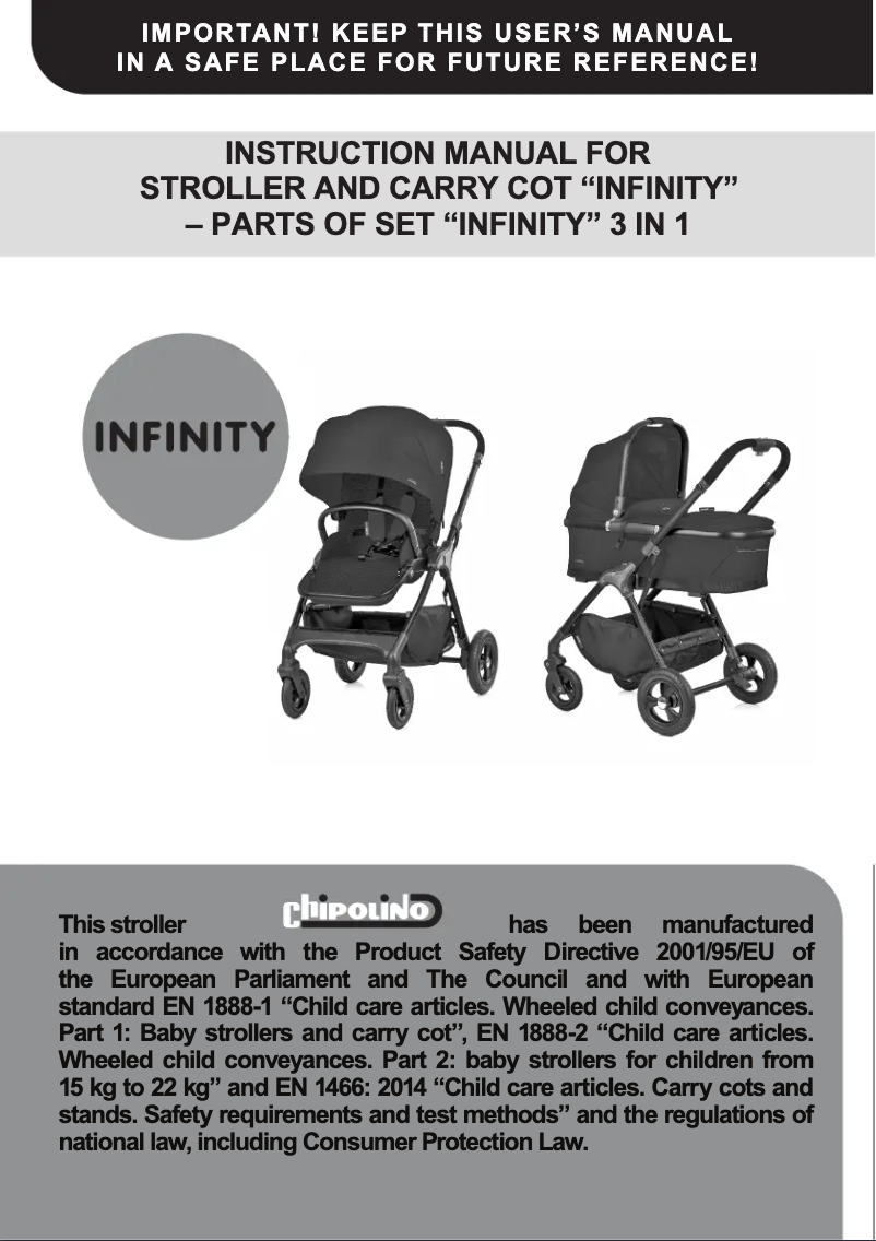 Image de la première page du manuel de l'appareil Infinity 3 in 1