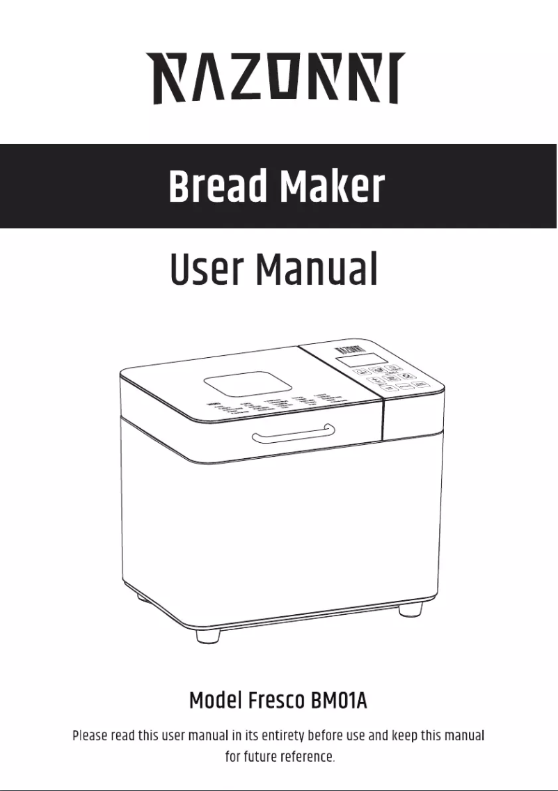 Page 1 de la notice Manuel utilisateur Razorri Fresco BM01A