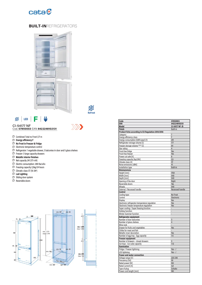 Image de la première page du manuel de l'appareil CI 54177 NF