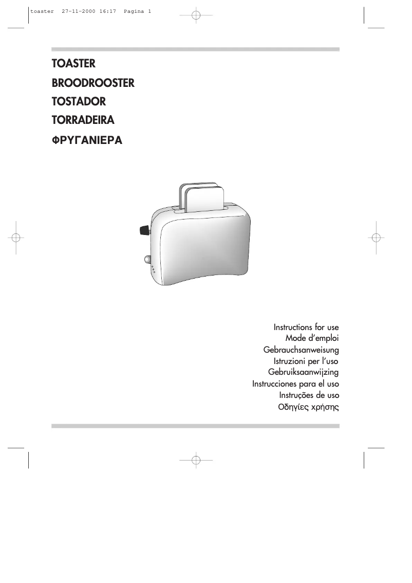 Page 1 de la notice Manuel utilisateur DeLonghi Argento Flora CT04.GR