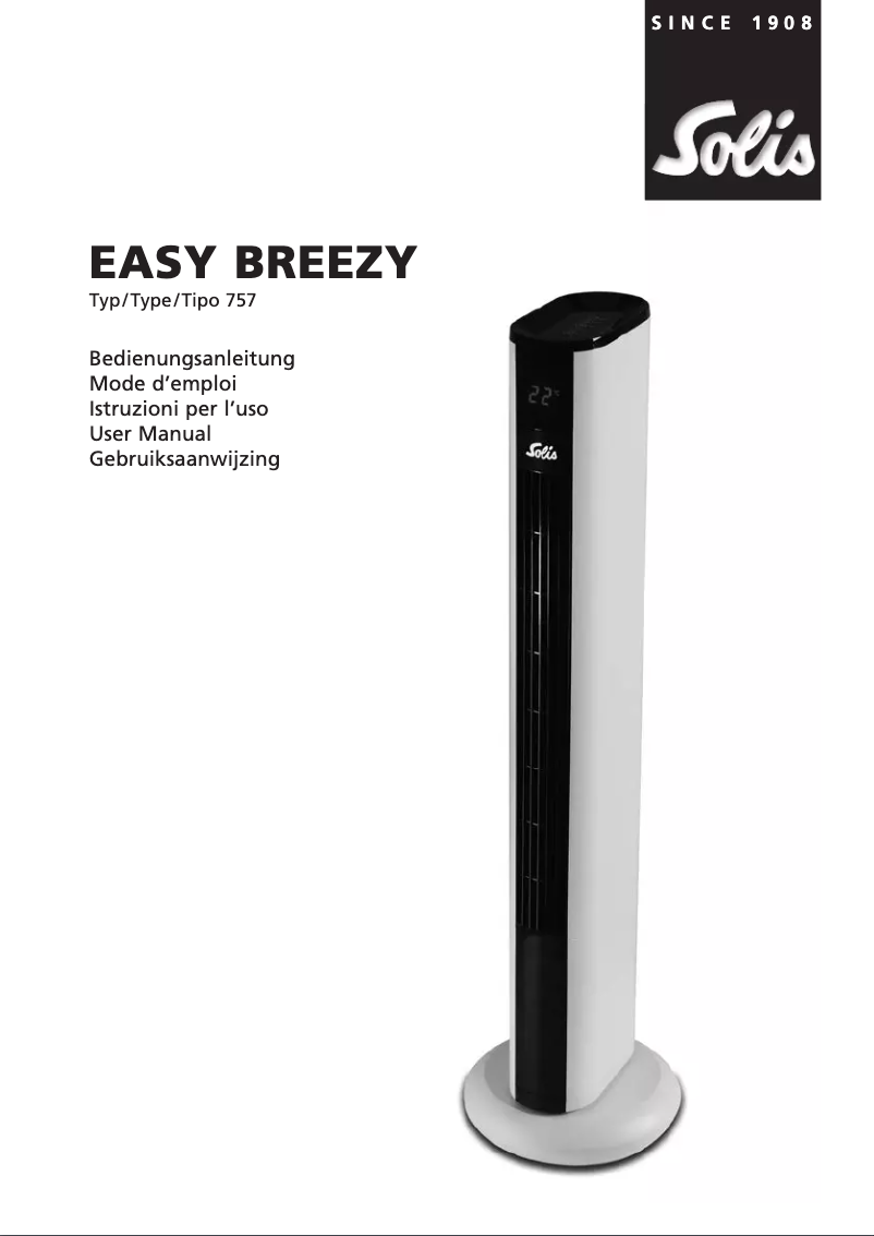 Image de la première page du manuel de l'appareil Easy Breezy