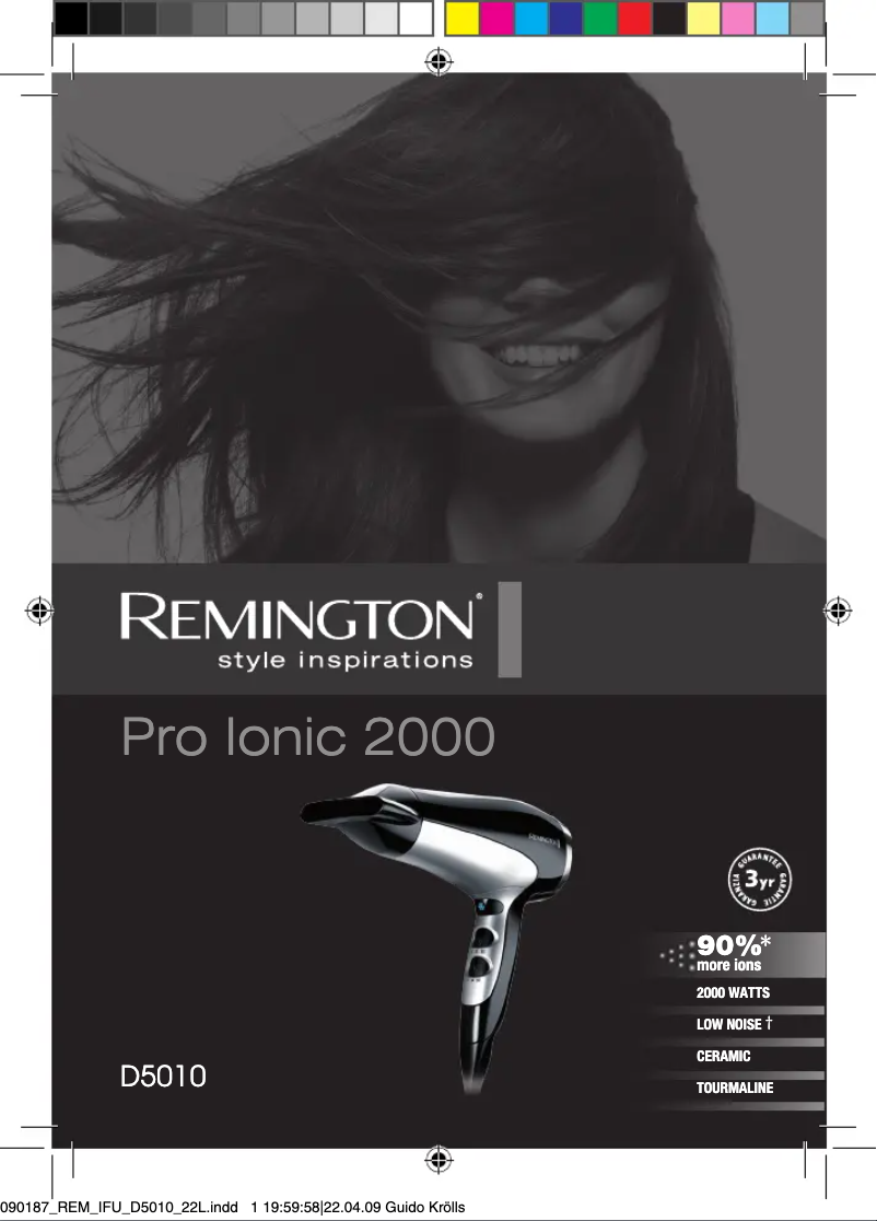 Page n°1 - Manuel utilisateur Remington D5010
