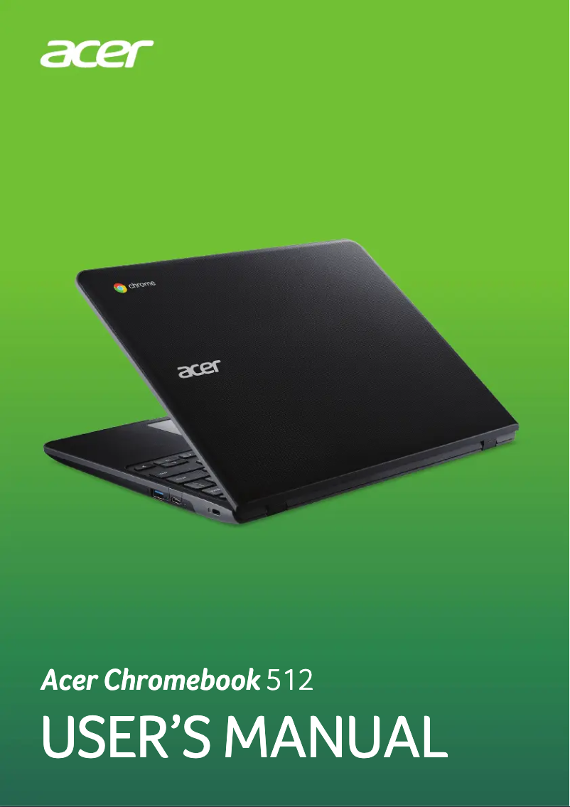 Página 1 del manual Manual de usuario Acer Chromebook 512