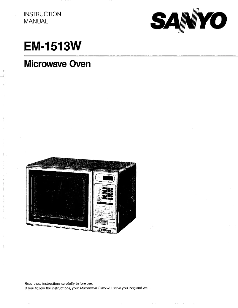 Page n°1 - Manuel utilisateur Sanyo EM-1513W