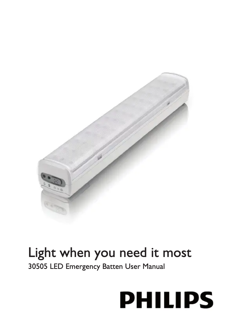 Page 1 de la notice Manuel utilisateur Philips 305053186