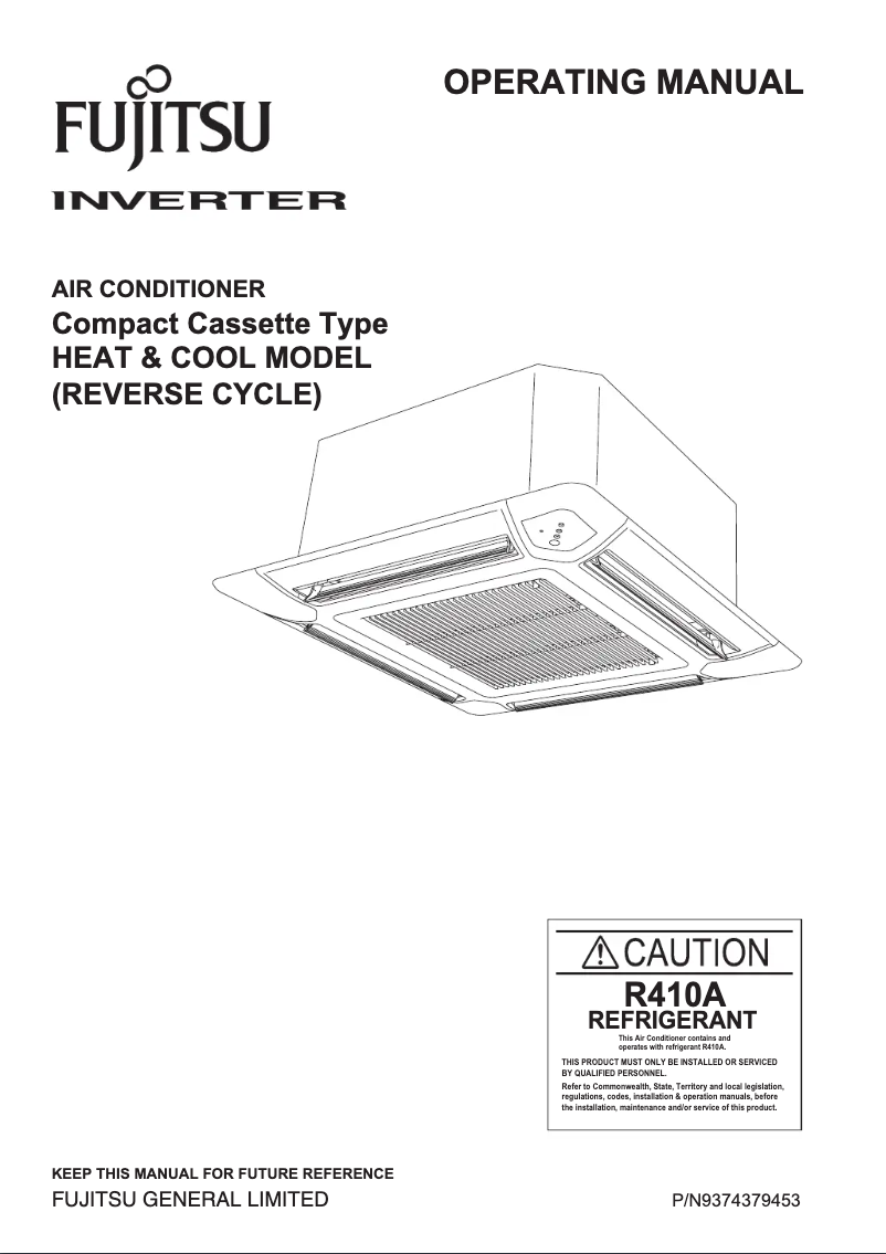 Page 1 de la notice Manuel utilisateur Fujitsu AUTG09LVLB