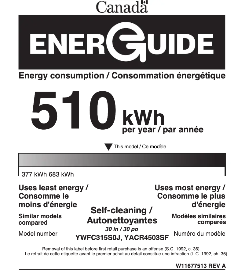 Imagen de la primera página del manual del dispositivo YWFC315S0JS