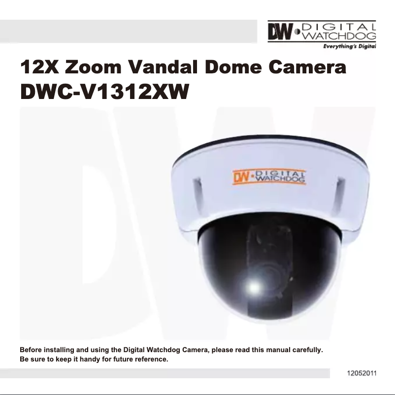 Image de la première page du manuel de l'appareil Infinity DSP DWC-V1312XW