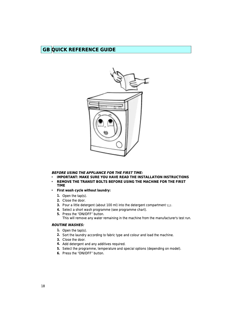 Page n°1 - Manuel utilisateur Ignis AWP 201