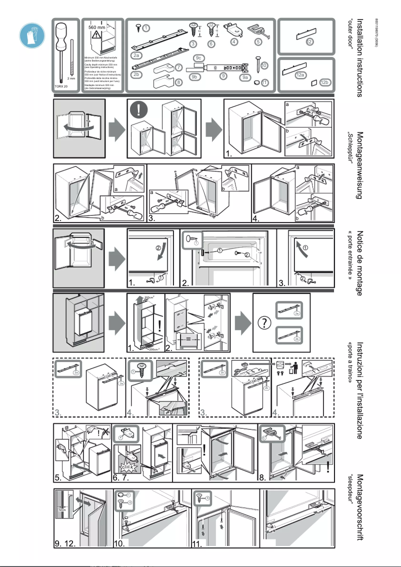 Page 1 de la notice Instructions / montage Constructa CE612KSE0