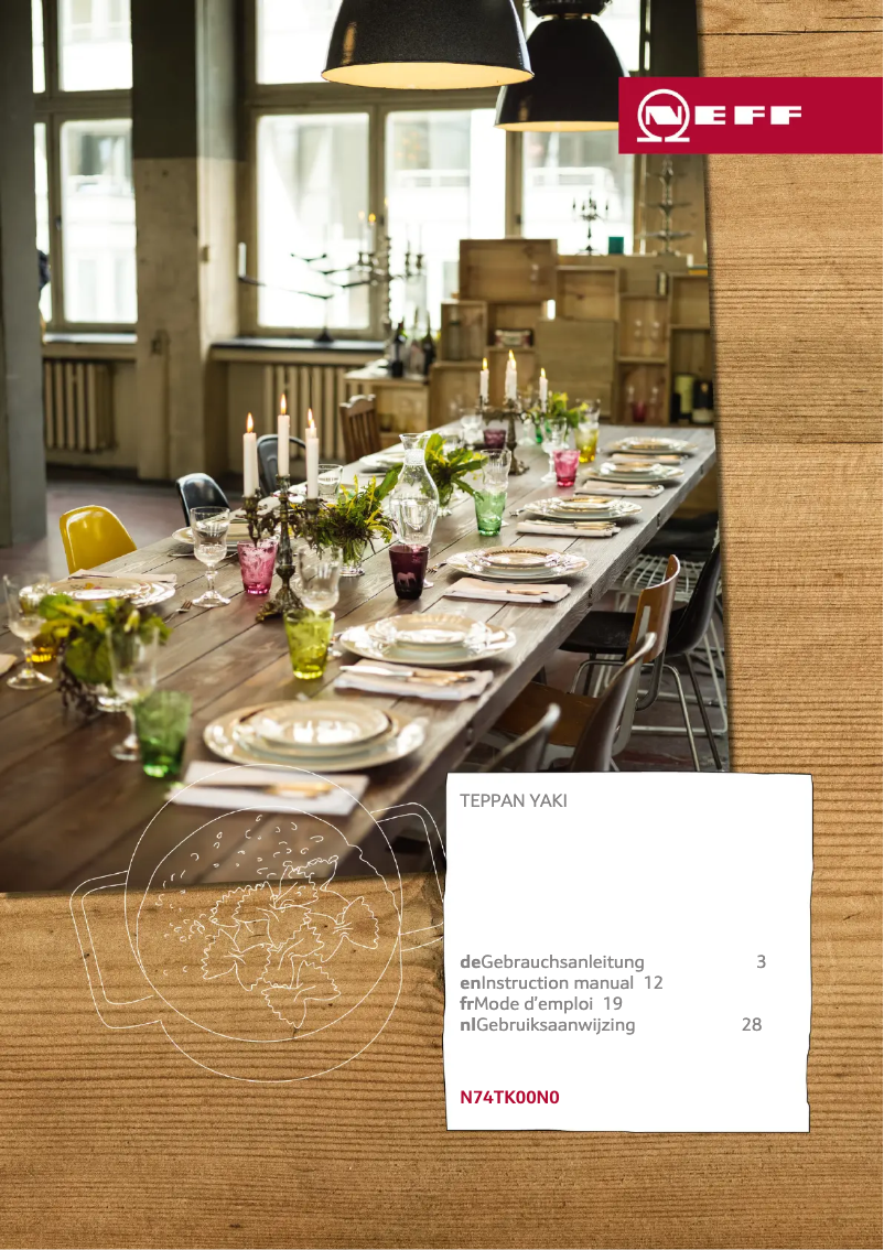 Page 1 de la notice Manuel d'utilisation et d'entretien Neff N74TK00N0