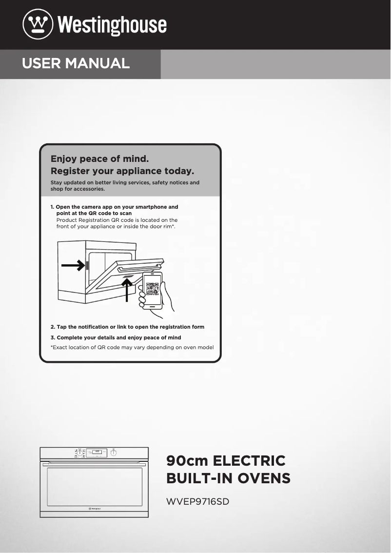 Image de la première page du manuel de l'appareil WVEP9716SD