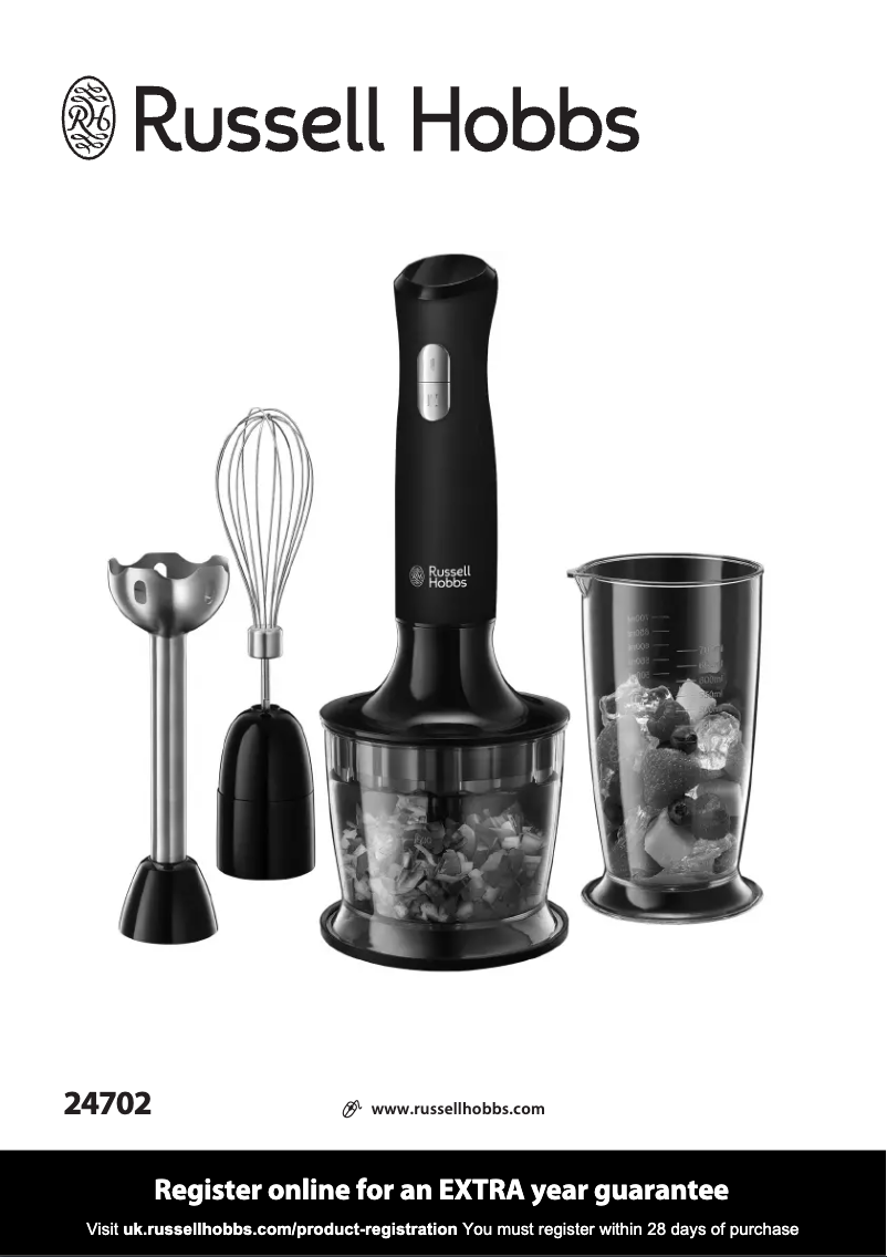 Page 1 de la notice Manuel utilisateur Russell Hobbs Desire 24702