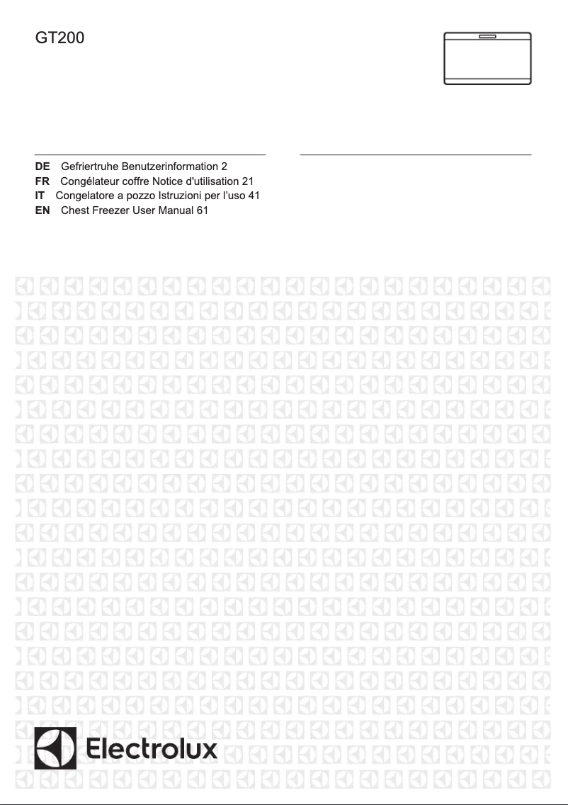 Página 1 del manual Manual de usuario Electrolux GT200