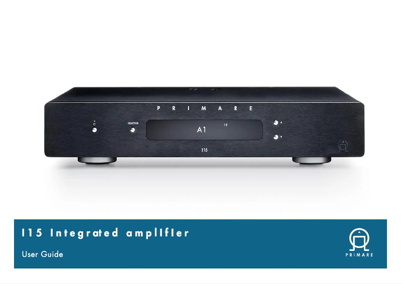 Page 1 de la notice Manuel utilisateur Primare I15 MM