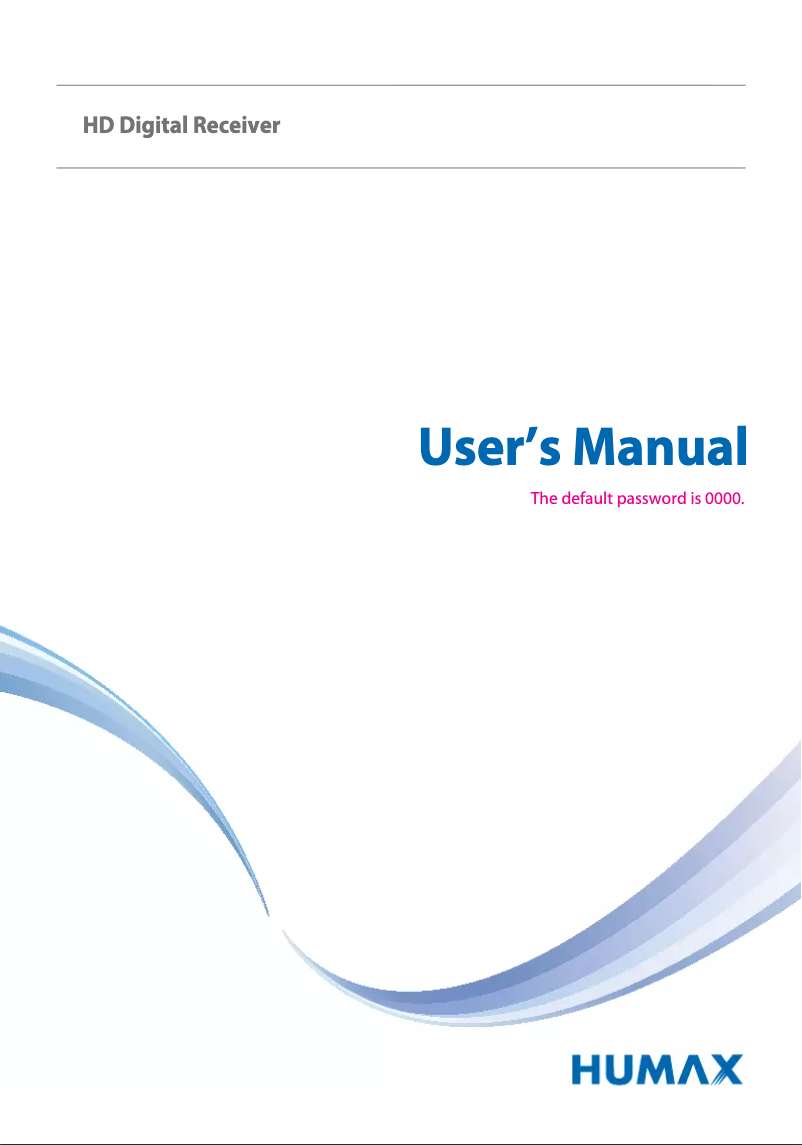 Page 1 de la notice Manuel utilisateur Humax IR2020HD