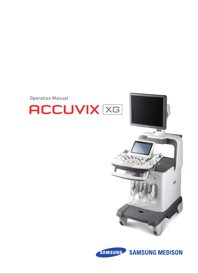 Page 1 de la notice Manuel utilisateur Samsung Accuvix XG