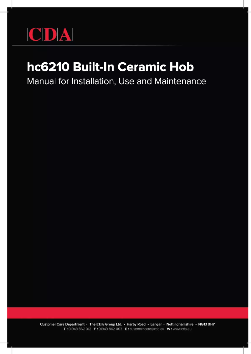 Page 1 de la notice Manuel utilisateur CDA HC6210