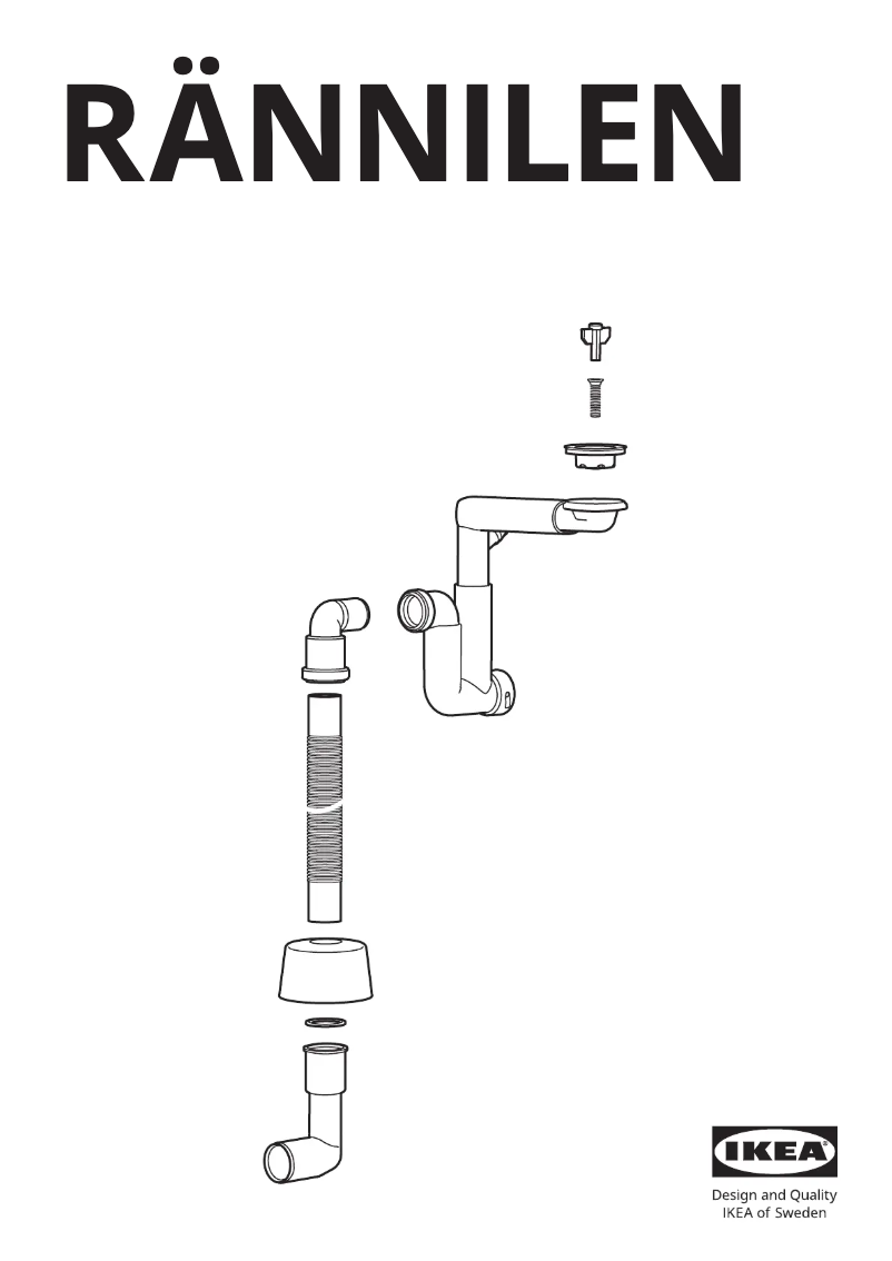 Page 1 de la notice Manuel utilisateur Ikea RÄNNILEN 205.545.32