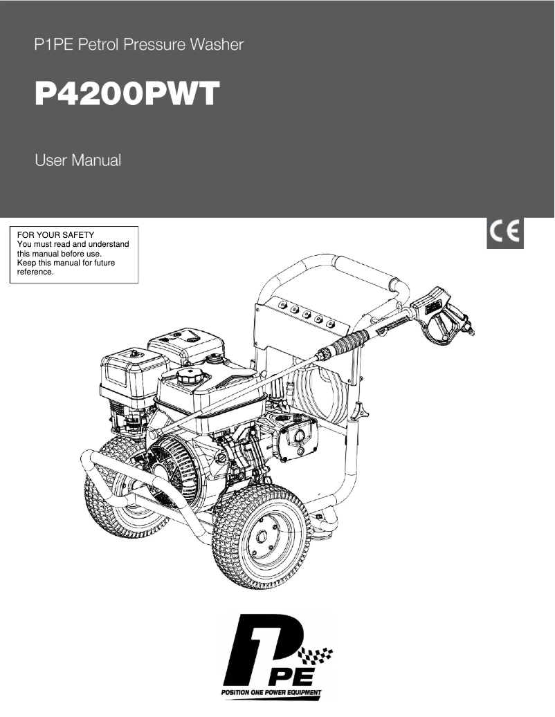 Image de la première page du manuel de l'appareil P4200PWT