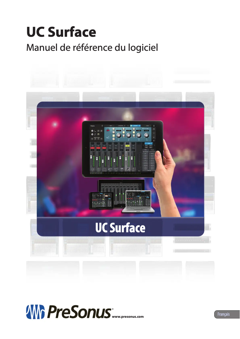 Página 1 del manual Manual de usuario PreSonus UC Surface
