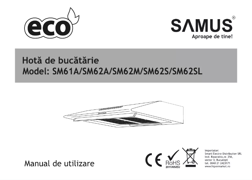 Page 1 de la notice Manuel utilisateur Samus SM62M