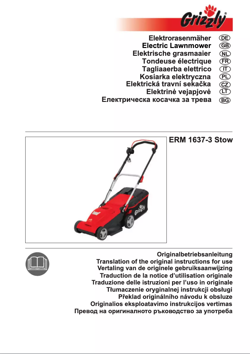 Page n°1 - Manuel utilisateur Grizzly ERM 1637-3