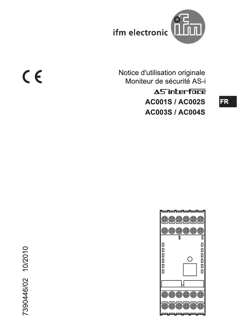 Image de la première page du manuel de l'appareil AC002S
